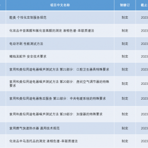 《鞋类 个性化定制服务规范》等10项轻工拟立项国标公开征求意见 ...