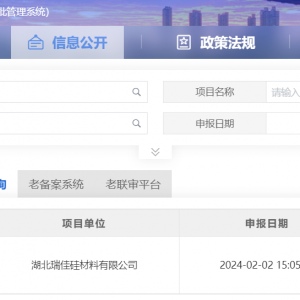 湖北兴发股份子公司100万米/年有机硅合成革项目已通过备案
