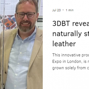 初创公司3DBT首推实验室培育皮革 可用于汽车内饰