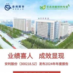 业绩喜人 成效显现——安利股份（300218.SZ）发布2024年年度报告 ...